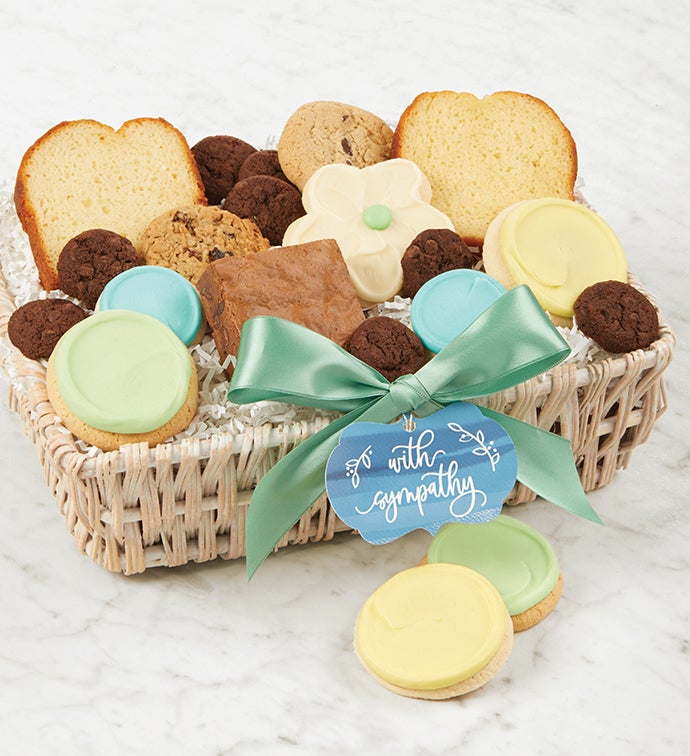 With Sympathy Gift Basket - Small